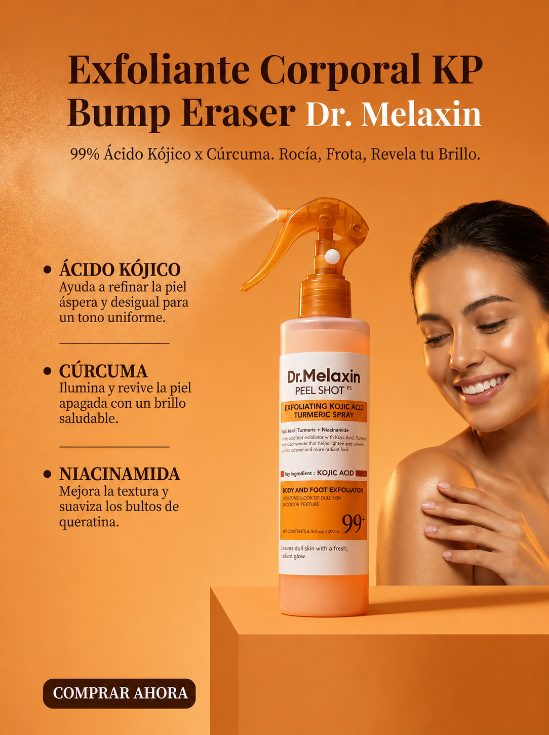 Dr. Melaxin Exfoliante de Ácido Kójico + Mascarilla de Ojeras Bioaqua con Colágeno 🌸 Lleva 2 Productos por el Precio de 1 🌸