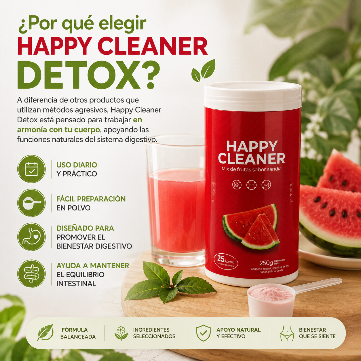 Happy Cleaner | Menos Hinchazón, Más Ligereza Cada Día ✨🌿