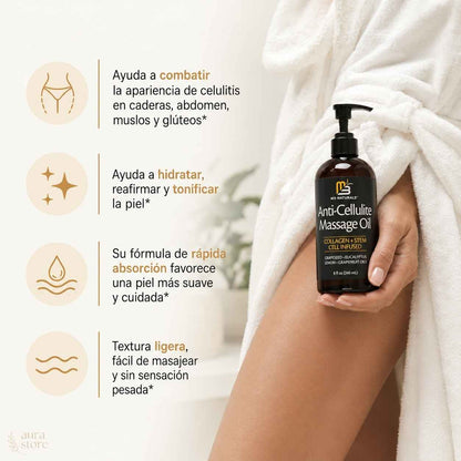 ✨ ¡Despídete de la celulitis y recupera una piel firme con Anti-Cellulite Massage Oil! 💃🔥