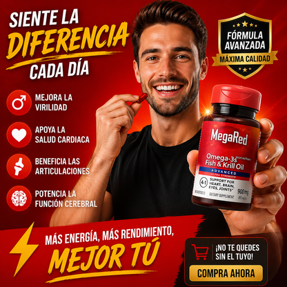 MEGA RED OMEGA 3 PRO | Fuerza • Energía • Bienestar