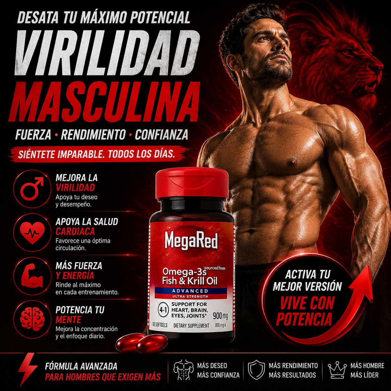 MEGA RED OMEGA 3 PRO | Fuerza • Energía • Bienestar